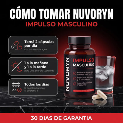 Nuvoryn® Impulso Masculino – Recuperá tu energía y tu vitalidad.